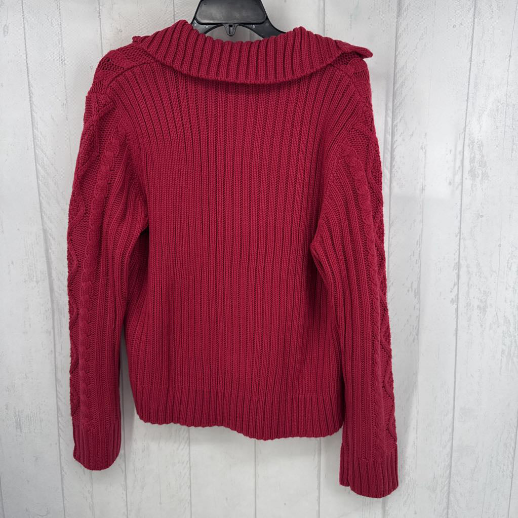XL cable knit button down sweater