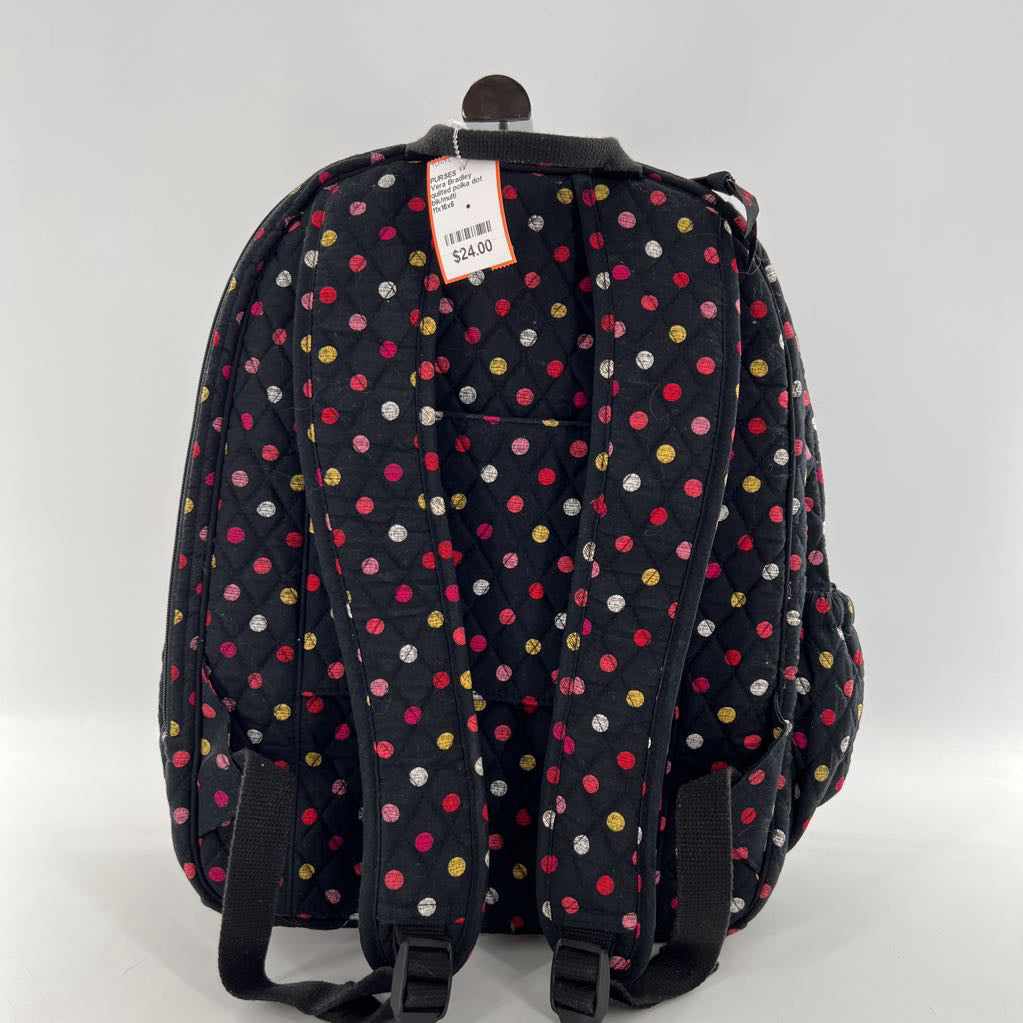 quilted polka dot backpack