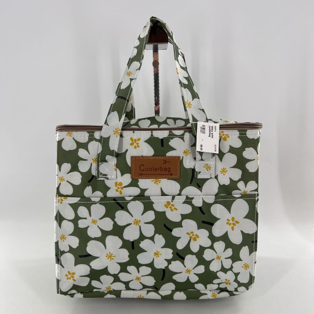 daisy print coolerbag