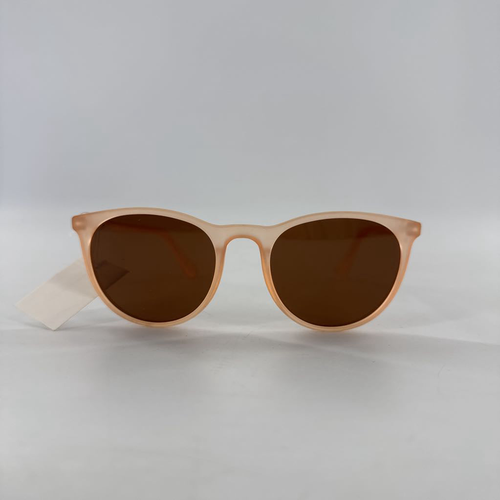 translucent beige frame sunglasses