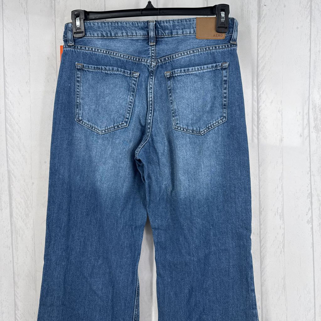 6 hi-rise wide leg jean