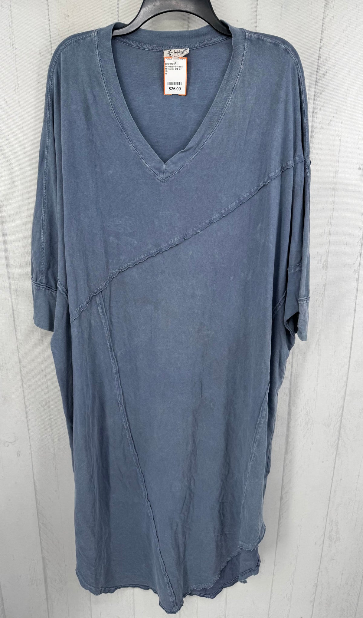 M v-neck 3/4 slv dress