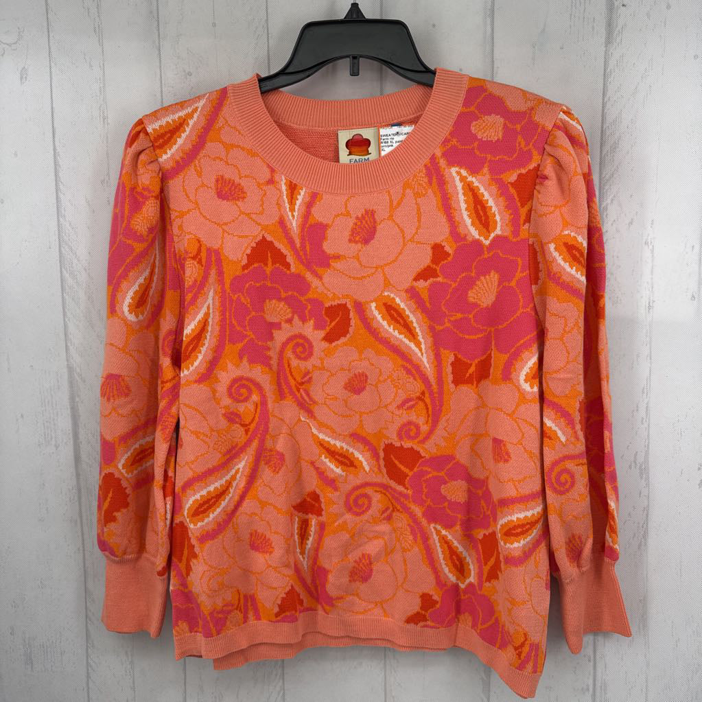 R158 XL paisley & floral sweater