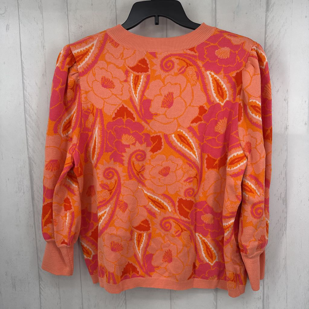R158 XL paisley & floral sweater