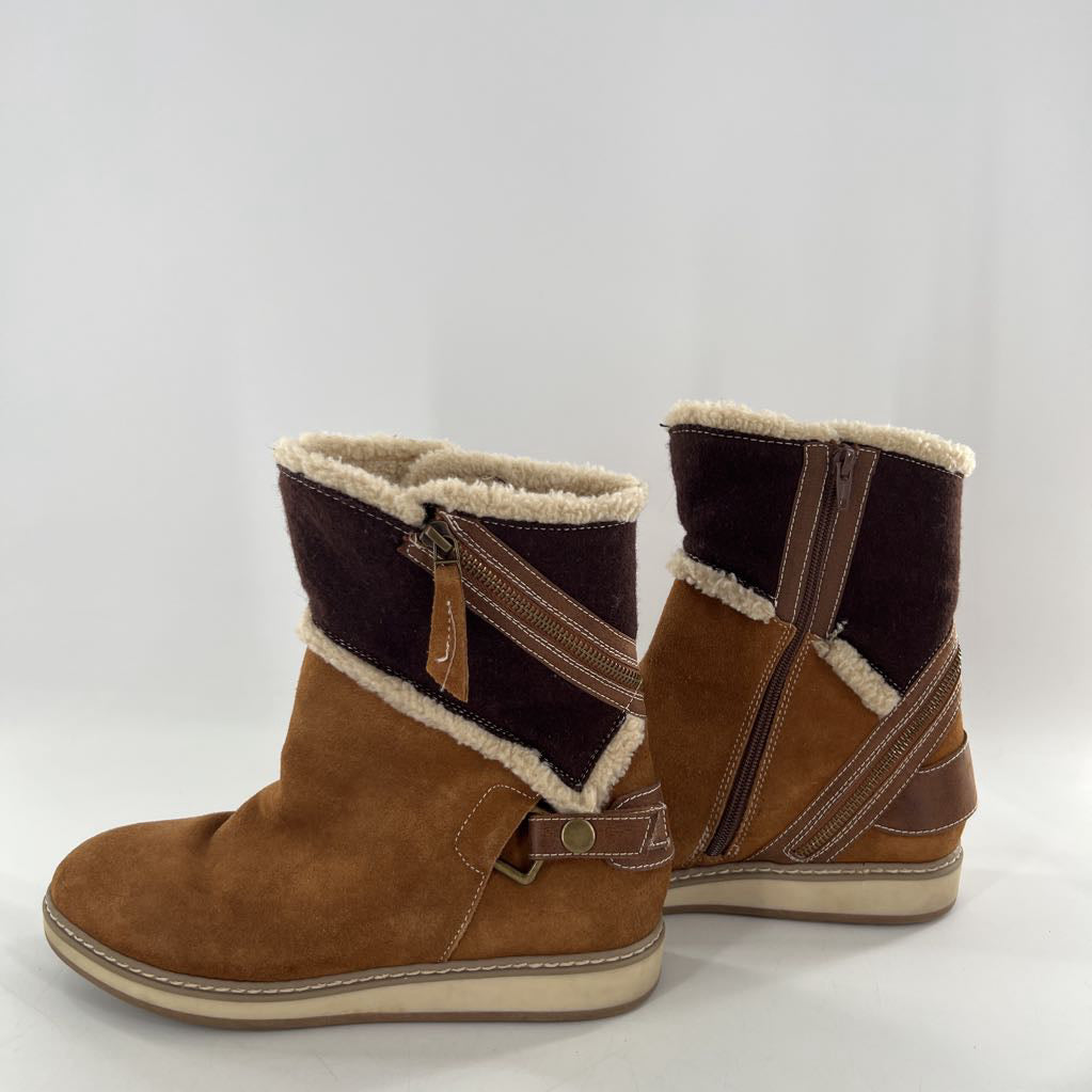9 Teague sherpa lined suede boot