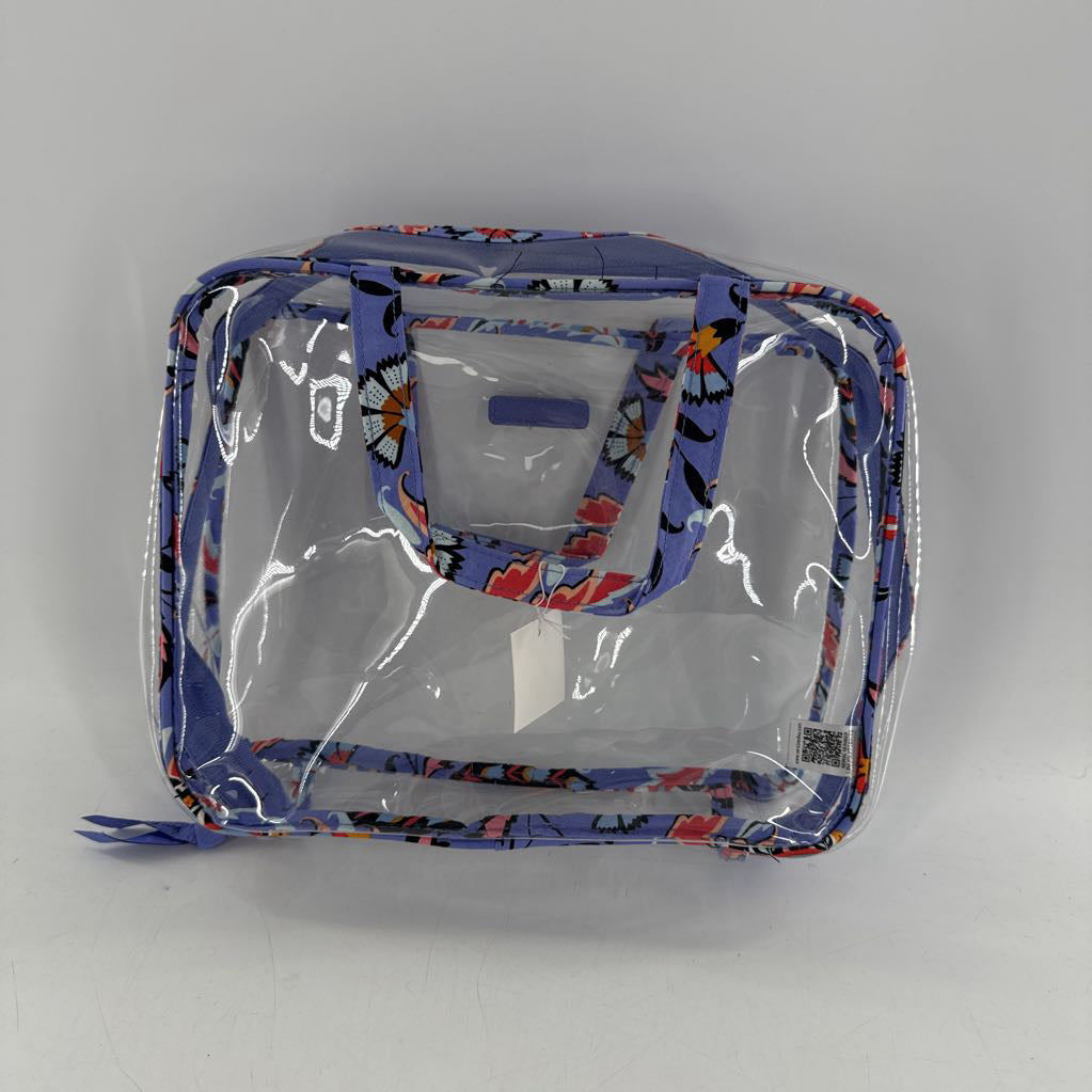 clear plastic/pvc cosmetic travel tote bag