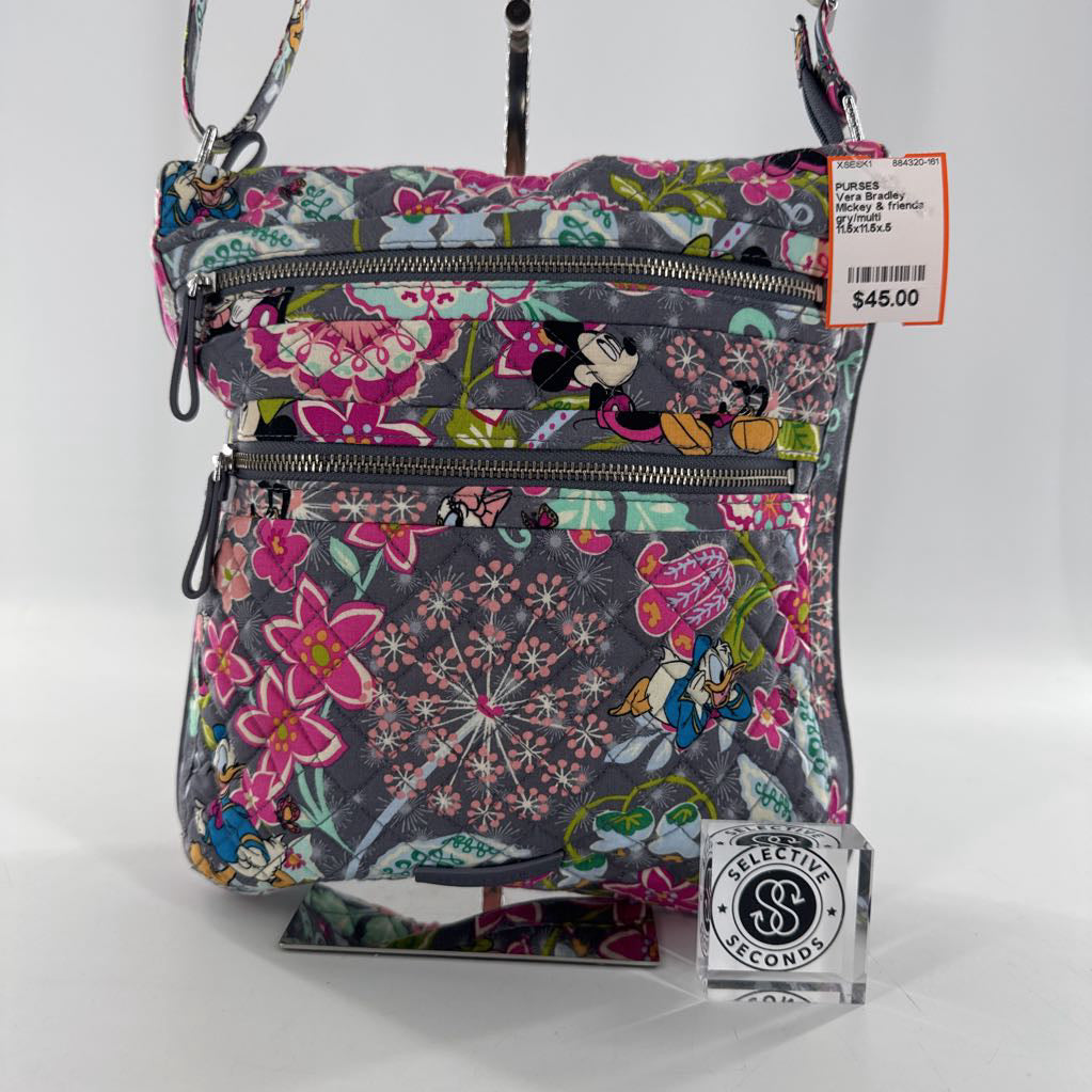 MIckey & friends triple zip hipster crossbody