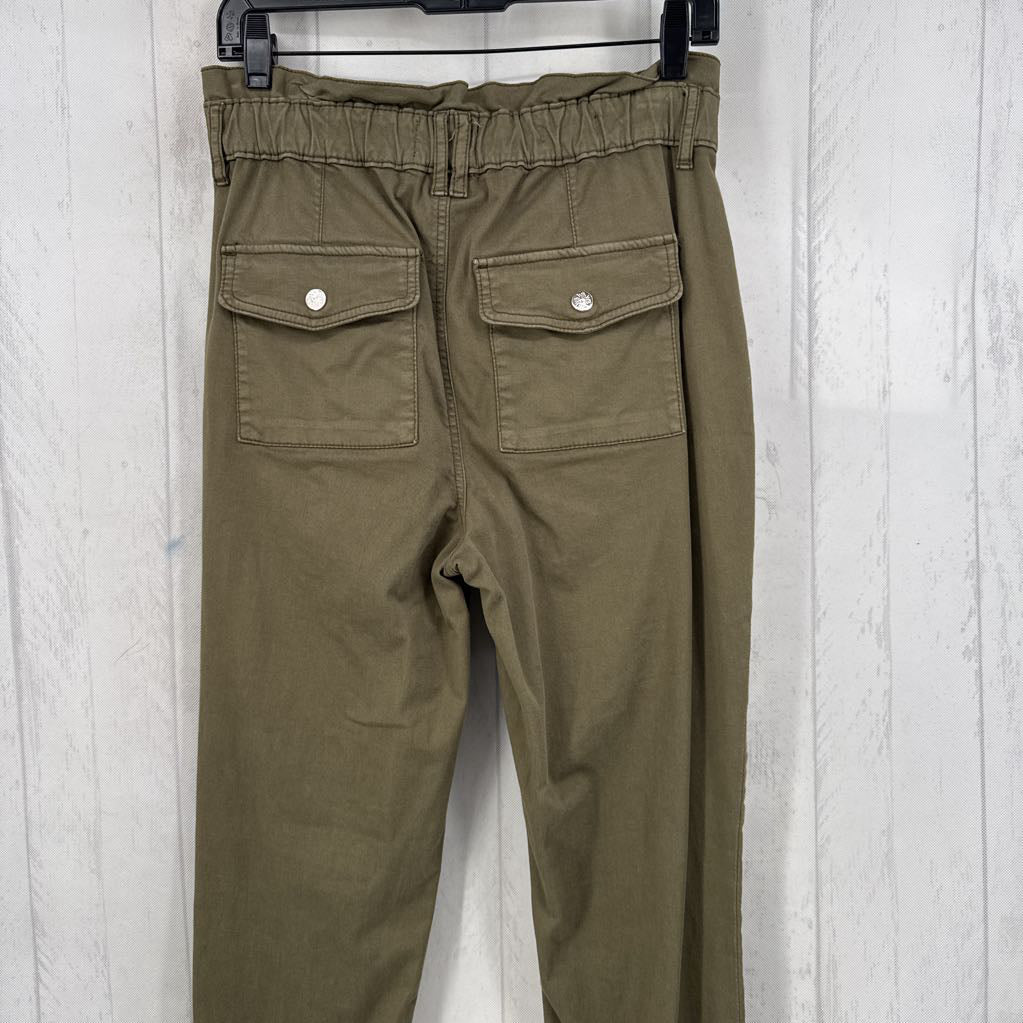 6 hi-rise slim nakle pants