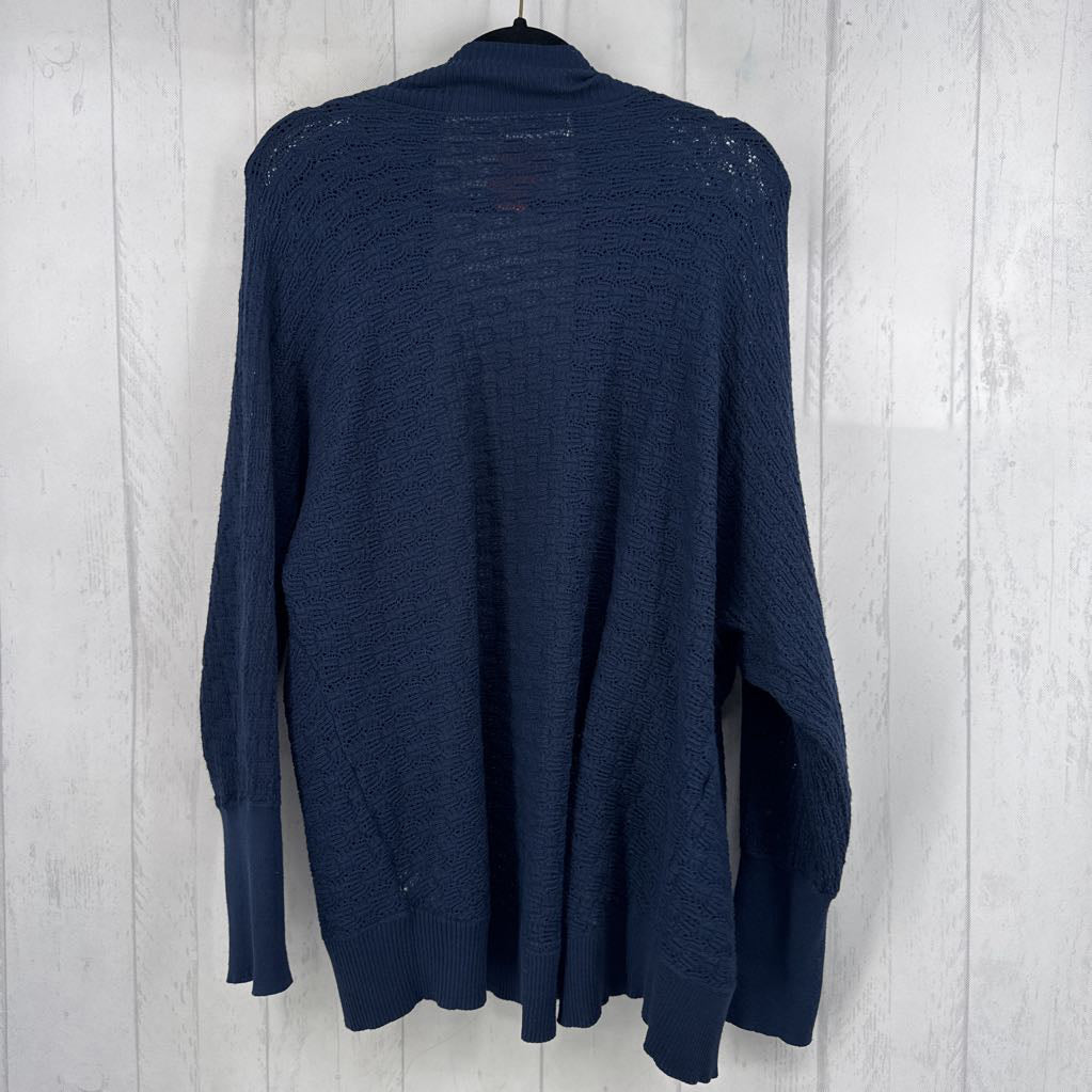 XXL crochet open front cardi