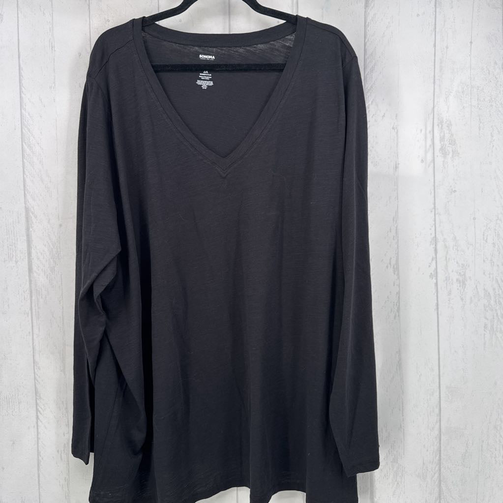 3X v-neck l/s tee
