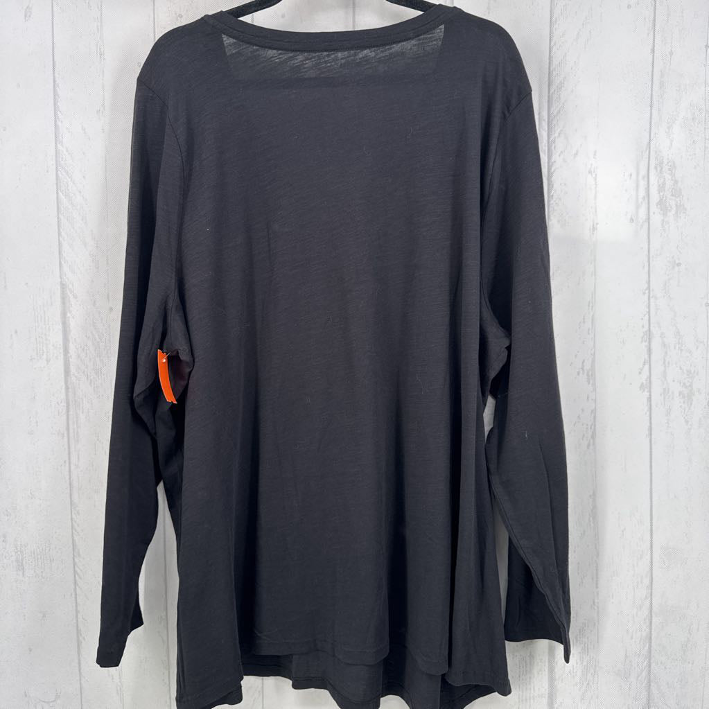 3X v-neck l/s tee