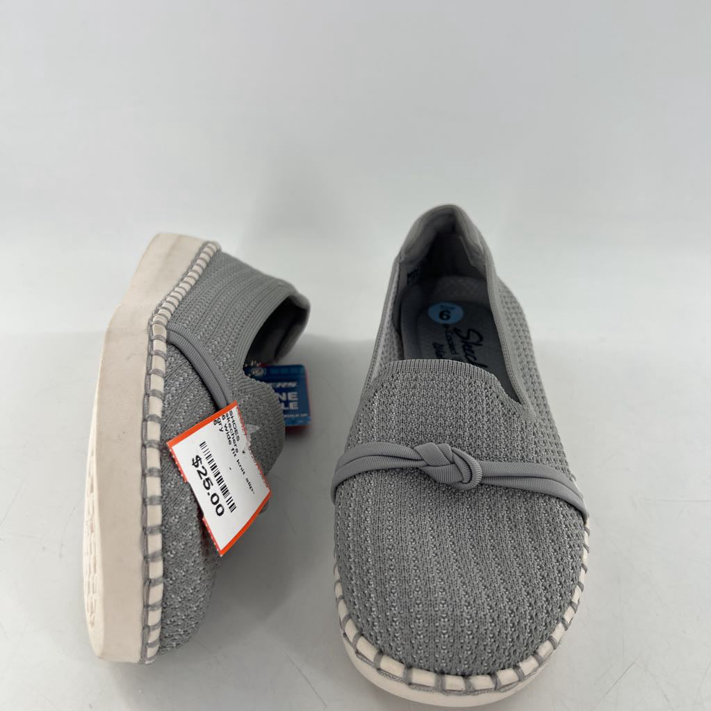 6 wide fit knit slip-ons