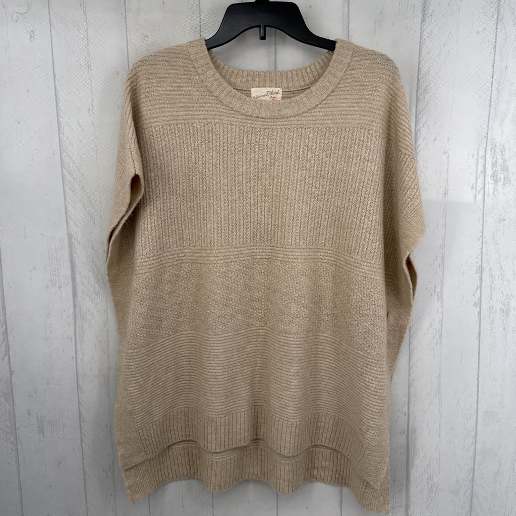 O/S rib knit sweater vest