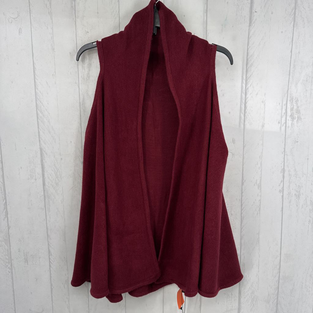 L flowy front sweater vest