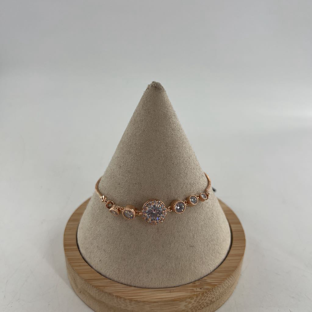 rose gold cz bracelet
