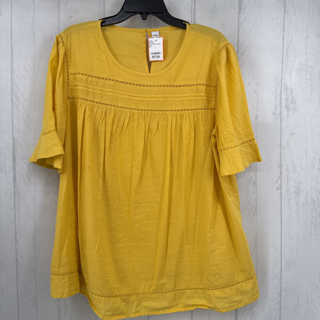 XL ric-rac s/s top