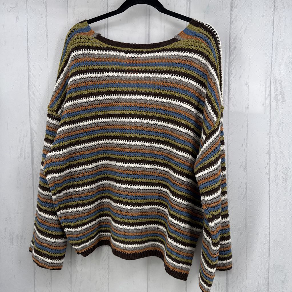 L crochet button front cardi