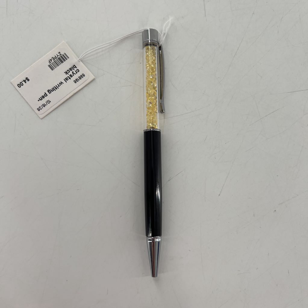 crystal writing pen-black