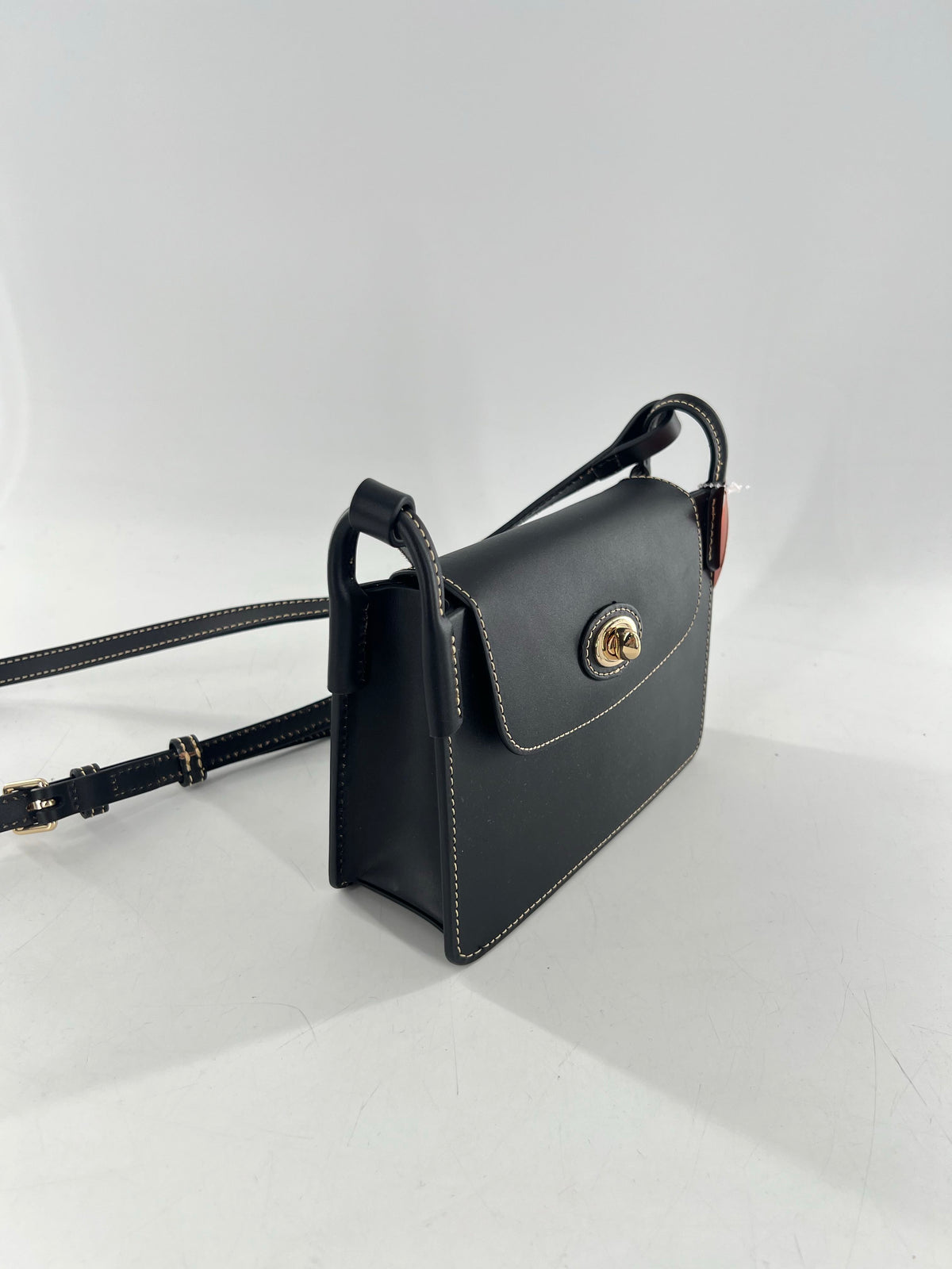 leather turnlock crossbody