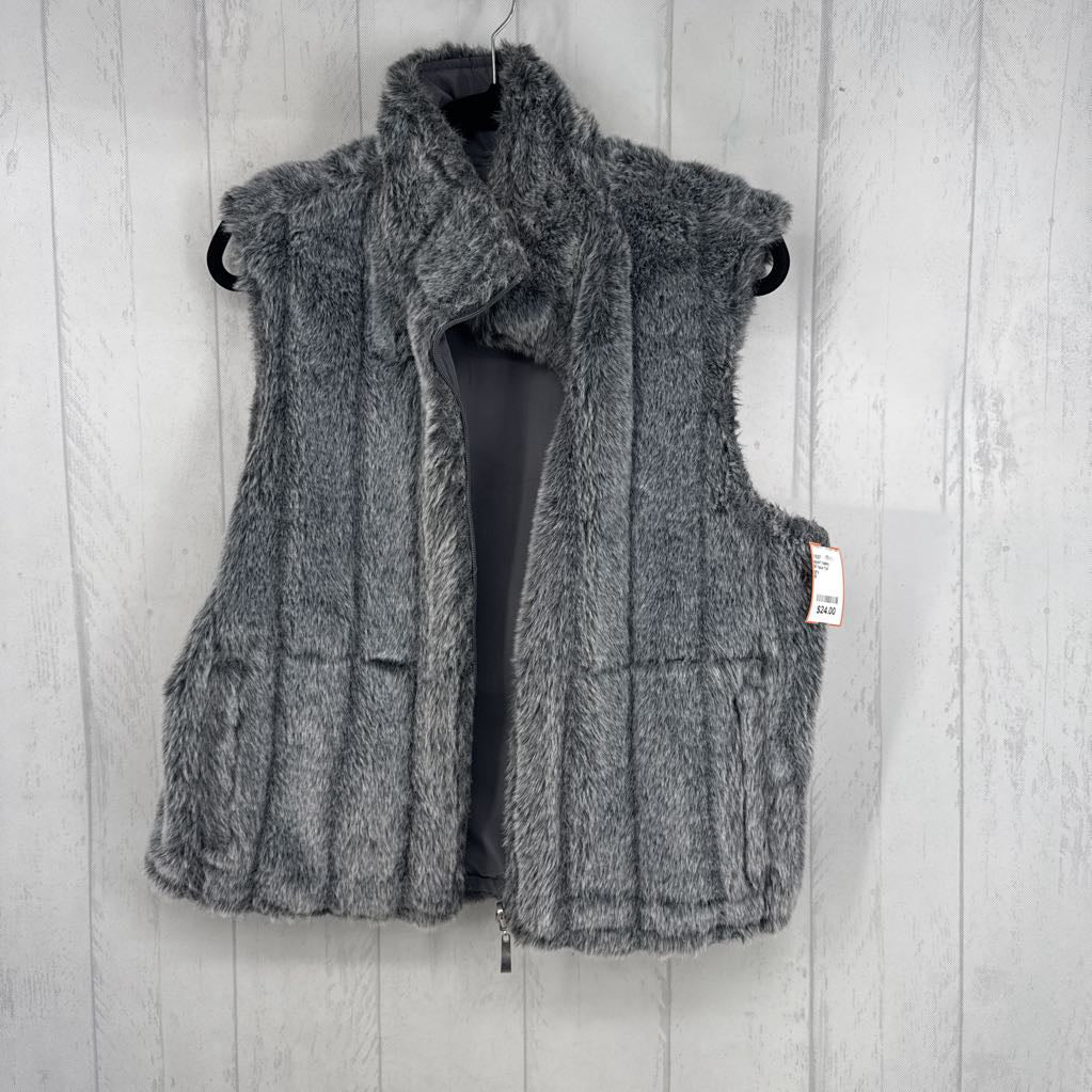 M faux fur reversible vest