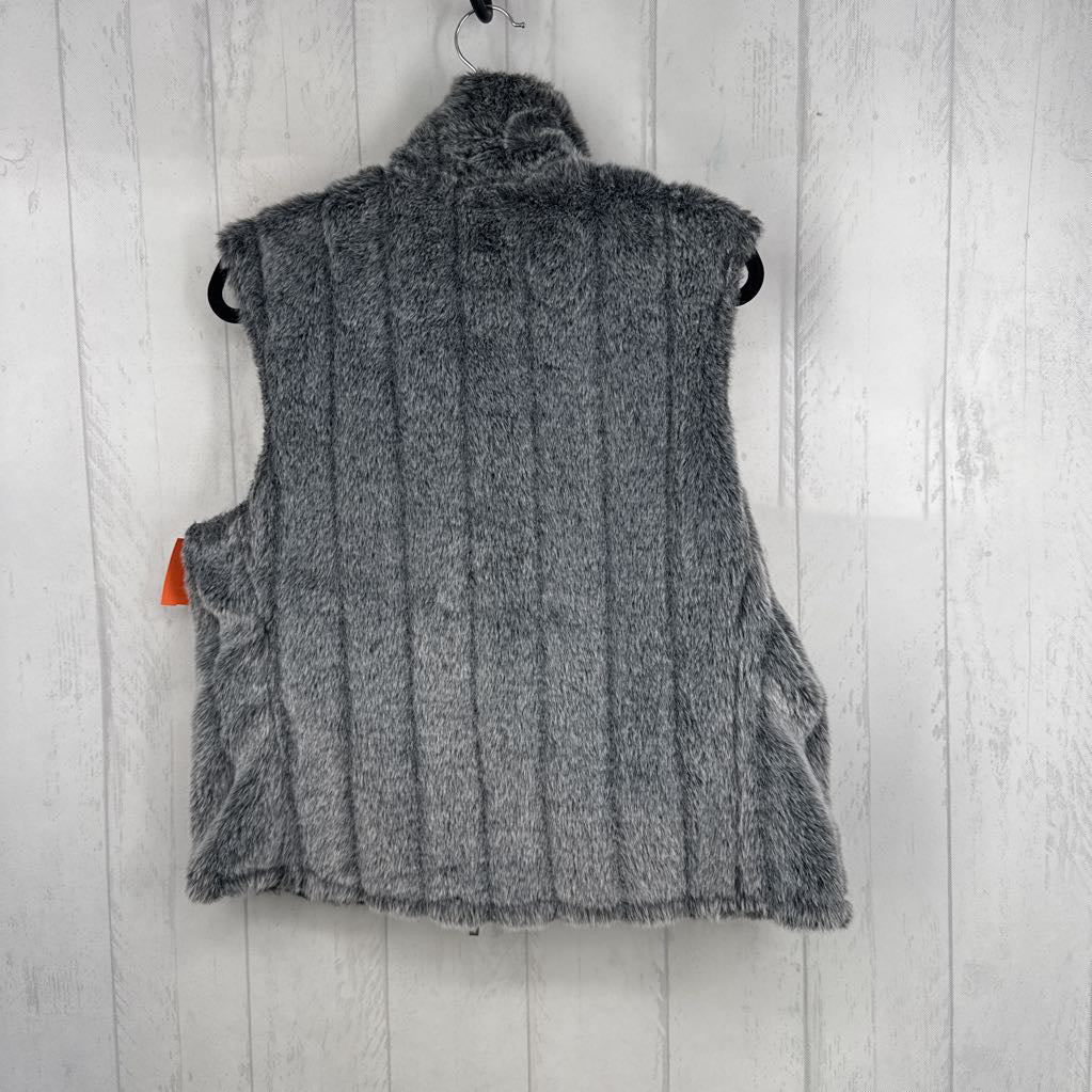 M faux fur reversible vest