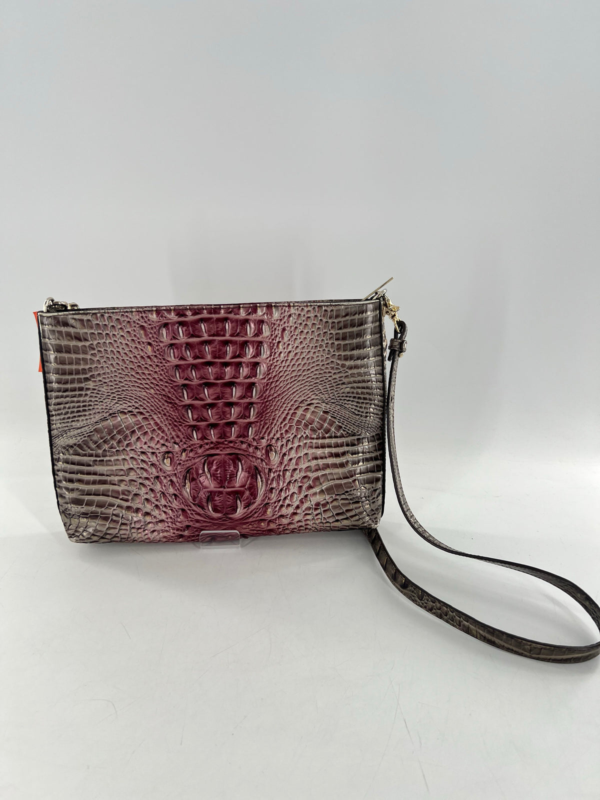 croc embossed ombre crossbody