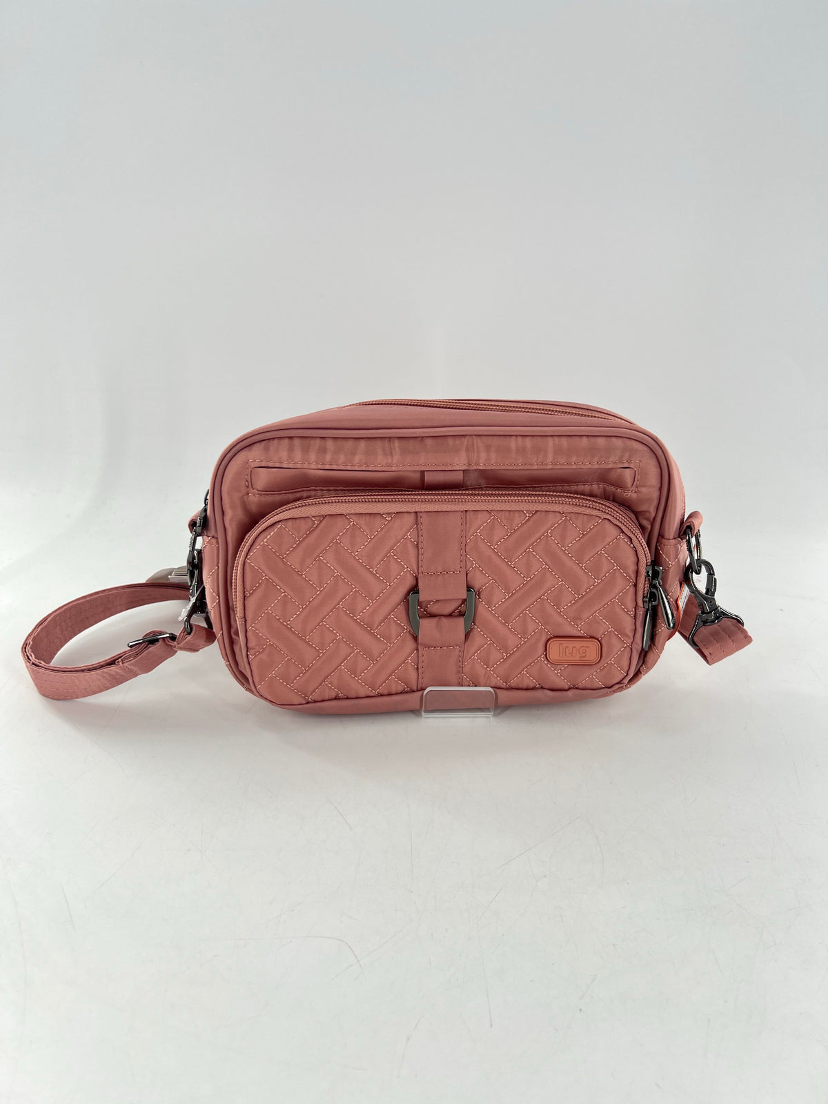 croc embossed ombre crossbody