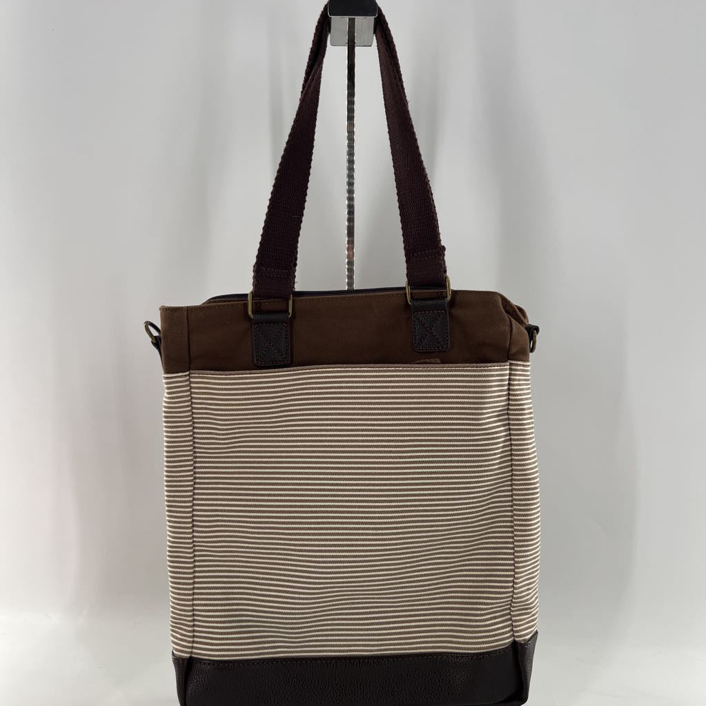 stripe dog applique tote