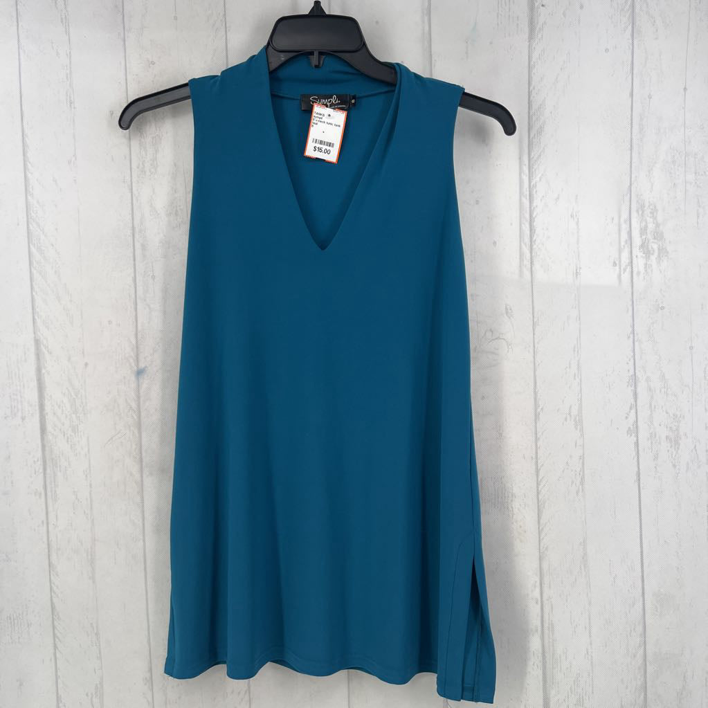 8 v-neck tunic tank