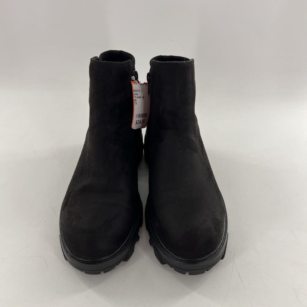 7.5 ankle zip chelsea boot