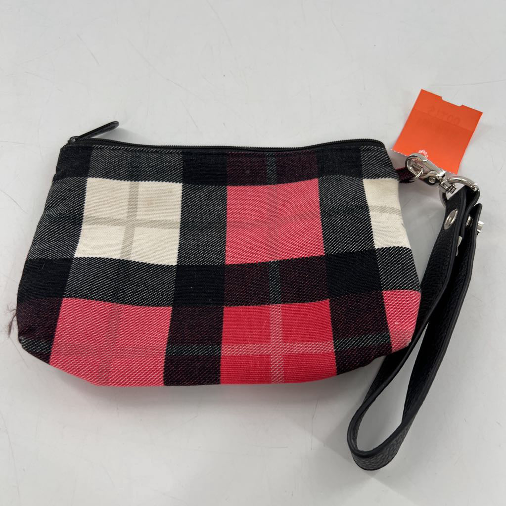 plaid wristlet