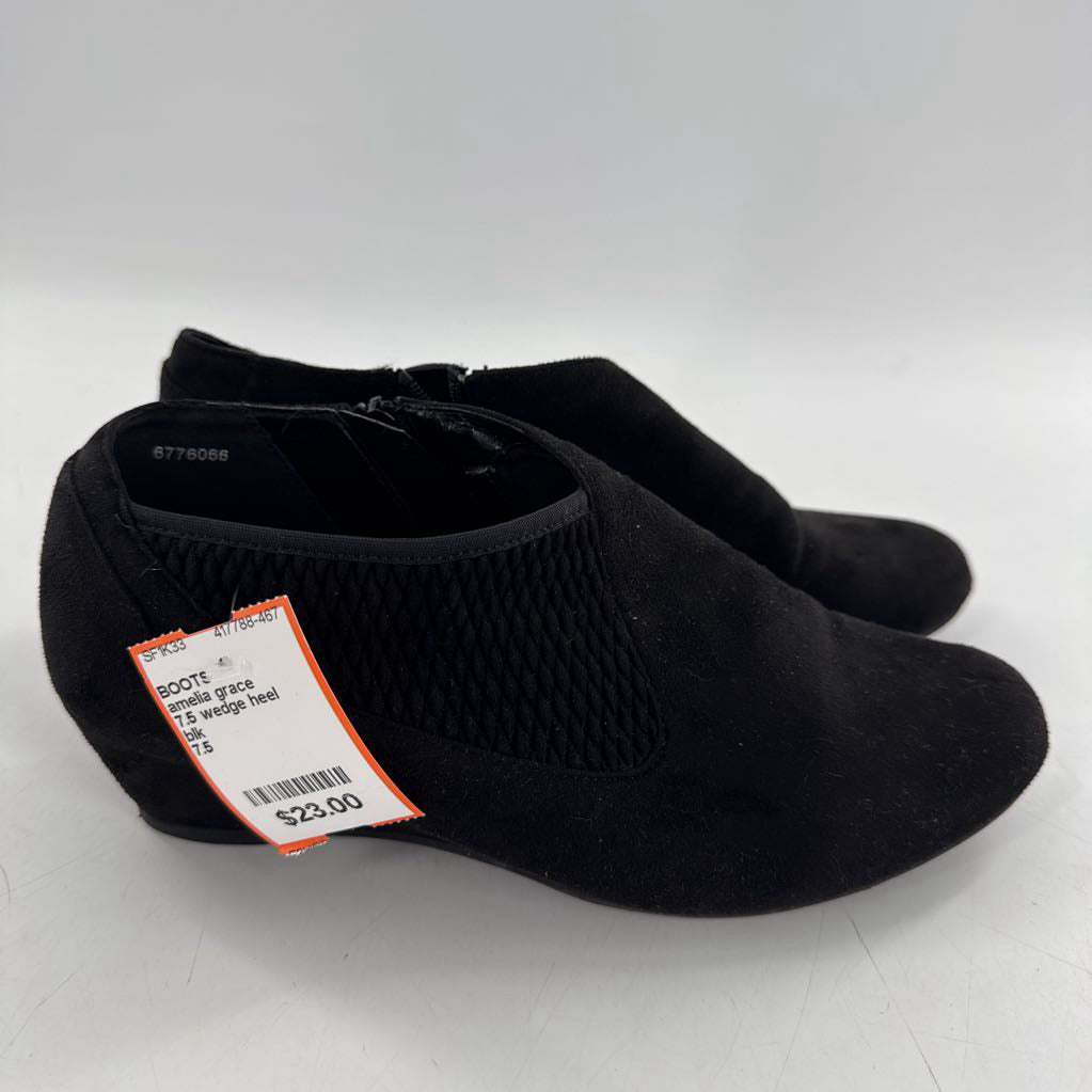 7.5 wedge heel bootie