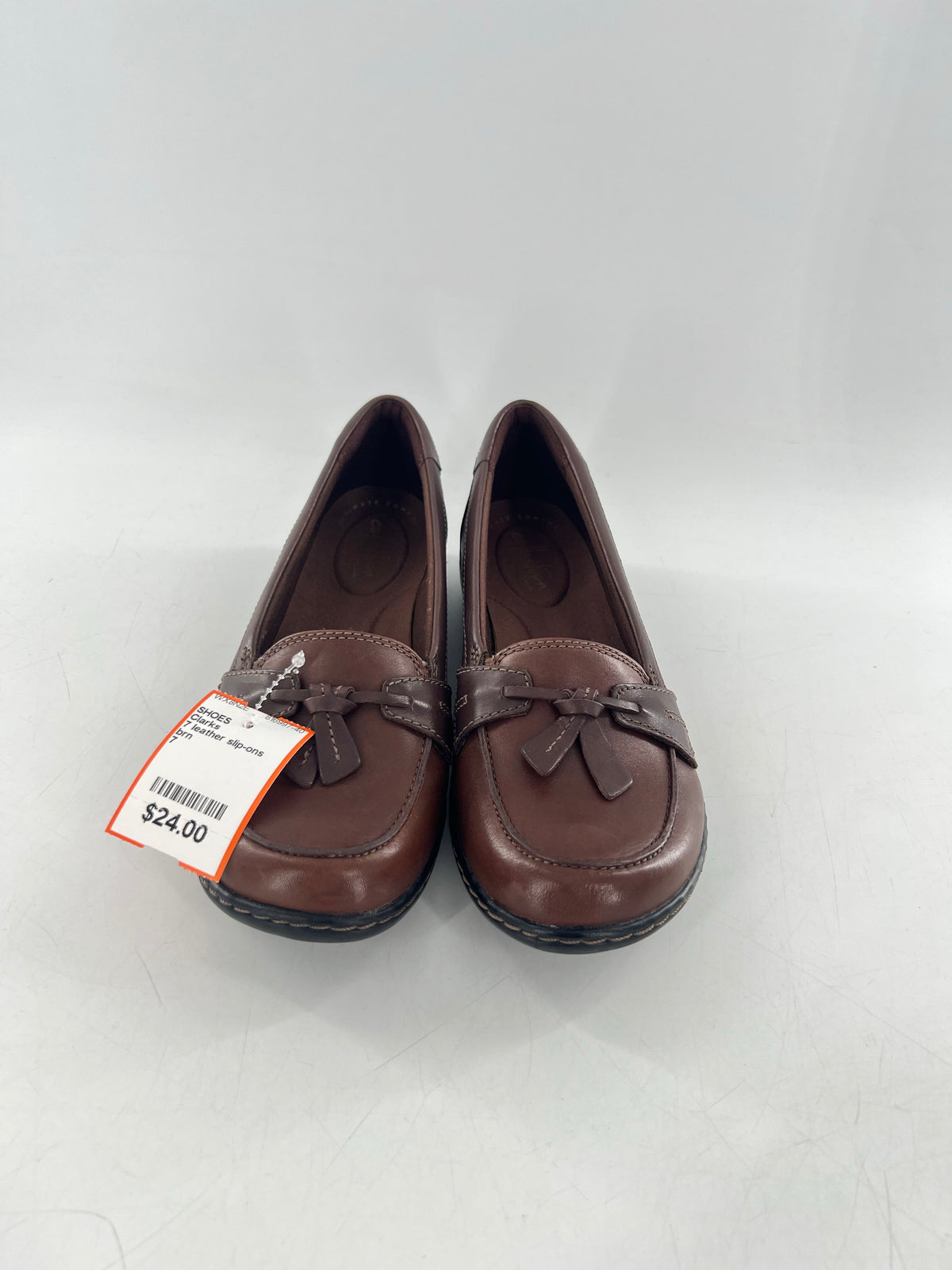 7 leather slip-ons
