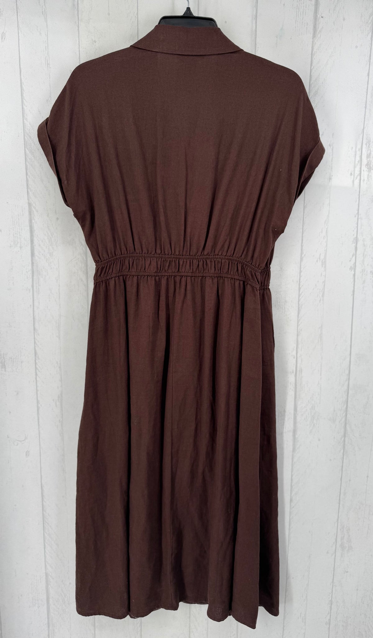 XL linen button down s/s dress