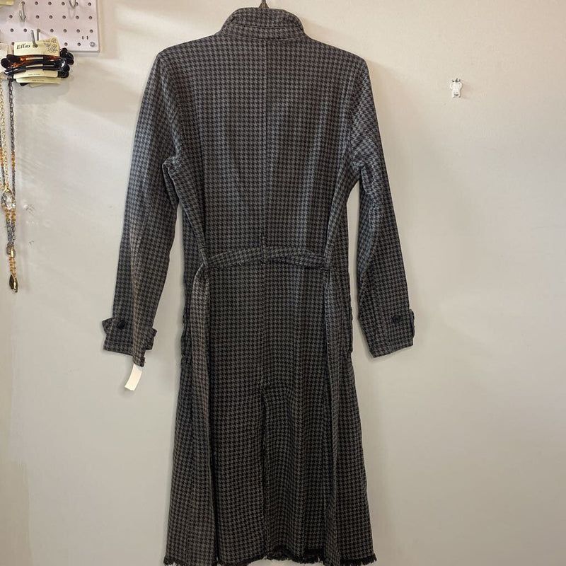 R177 MD houndstooth trenchcoat