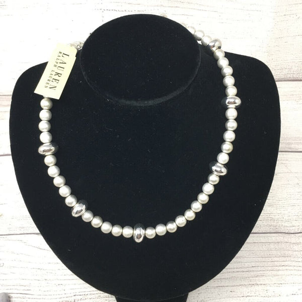R48 Ralph Lauren Pearl with Silver Disc detail