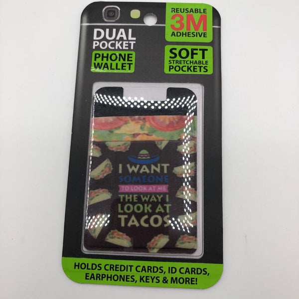 Dual Pocket Phone Wallet - Tacos