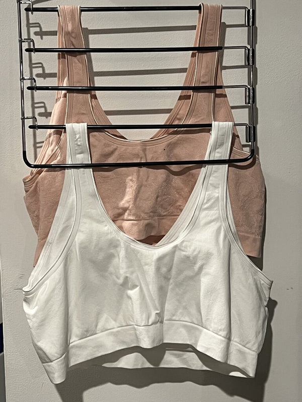 R45 2X Blush/Wh Set/2 anybody bras