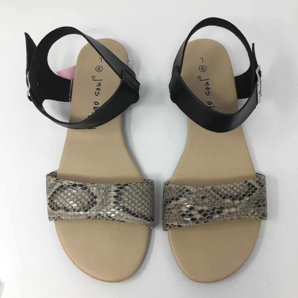 9 snake print sandal