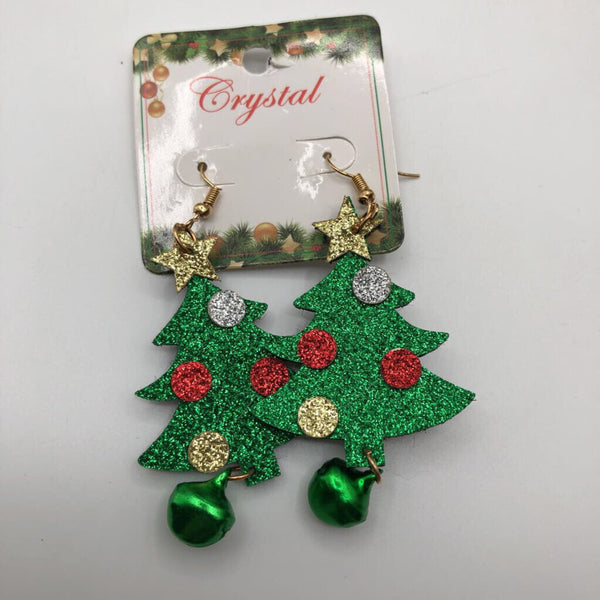 christmas tree earrings