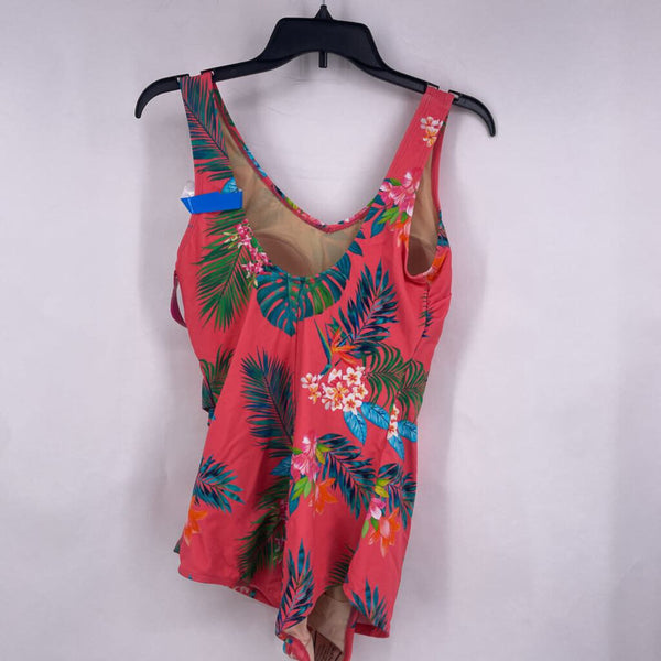 8 1pc tropical sarong front suit