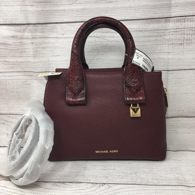 R328 snakeskin embossed sm satchel