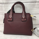 R328 snakeskin embossed sm satchel