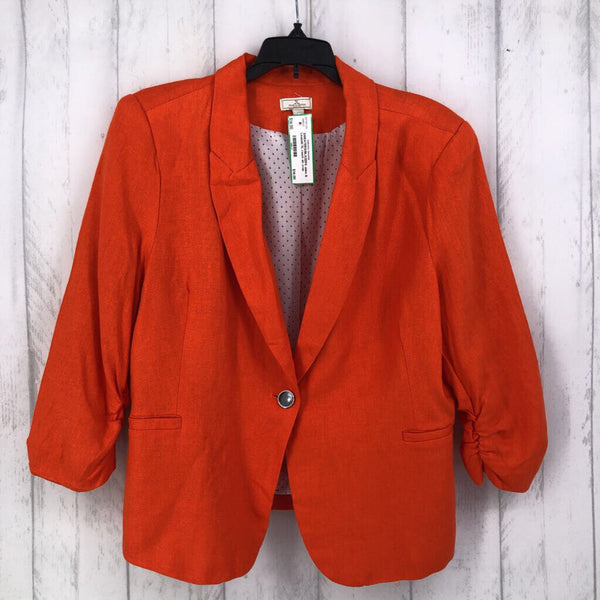 XL rouch slv crop blazer