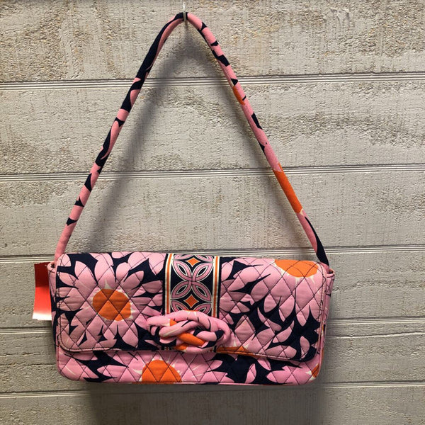 flower print flap shoulder bag