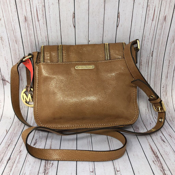 Leather Double zip flap crossbody