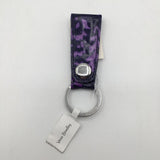 Vera Bradley Paisley Amethyst Keyring