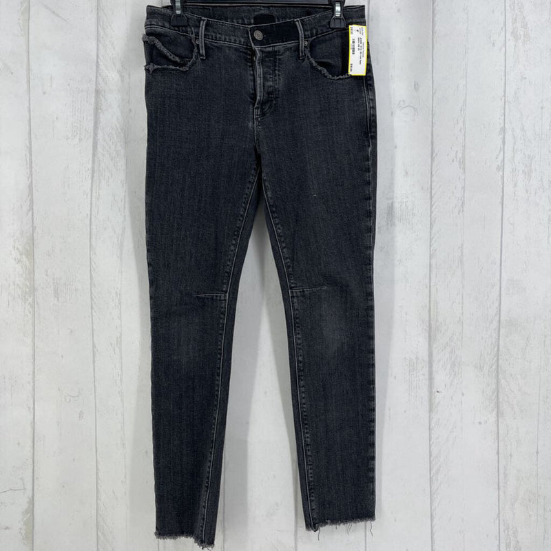 26 raw hem skinny