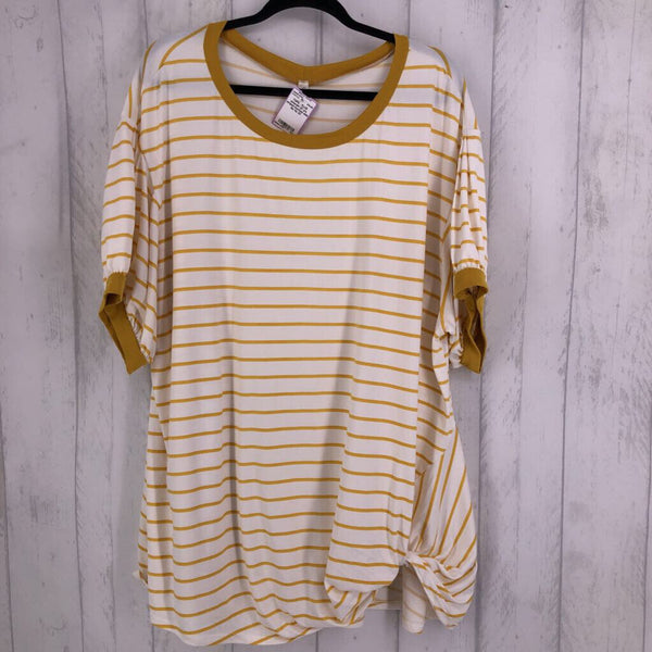 3X s/s striped knotted side