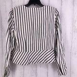 12 l/s striped zip up jacket